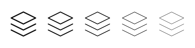 Layers icon Vector logo sign