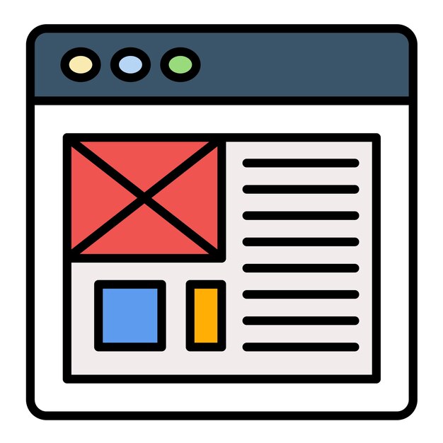 Layout Flat Illustration