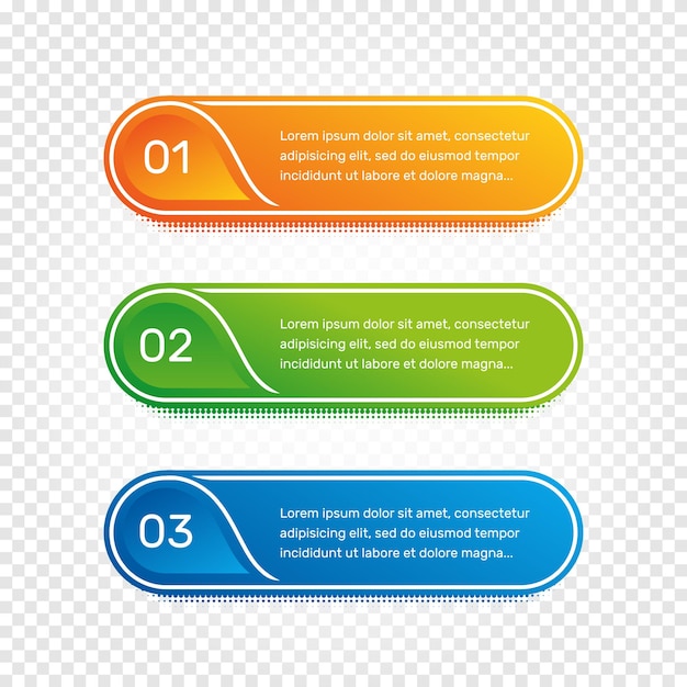 Layout workflow Outline colorful menu for app interface Number options Web design of buttons elements Infographics 1 2 3 vector template Text illustration