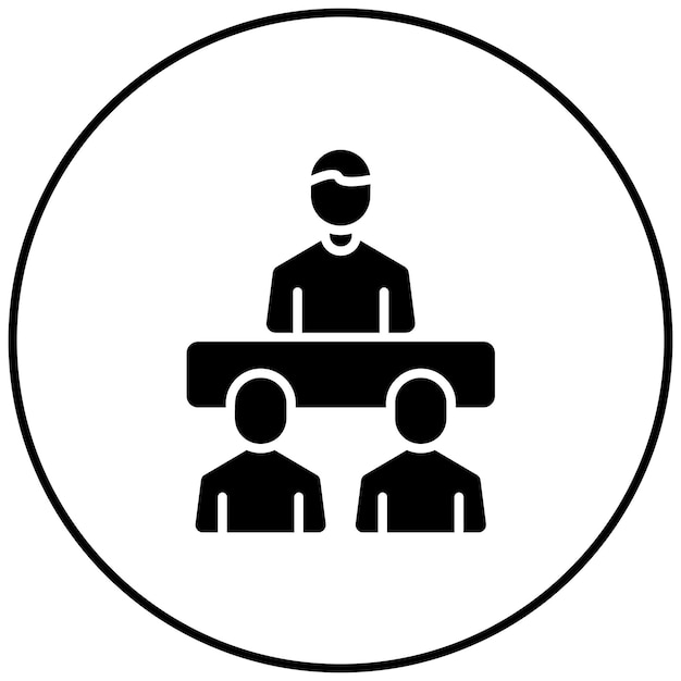 leadership icon vector image can be used for business management