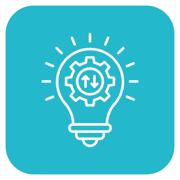 lean management icon vector image can be used for marketing technology