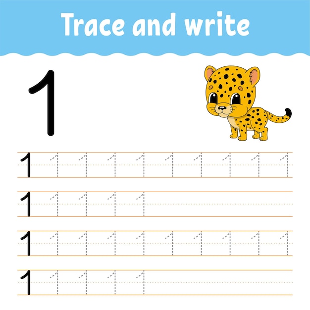 learn numbers trace and write