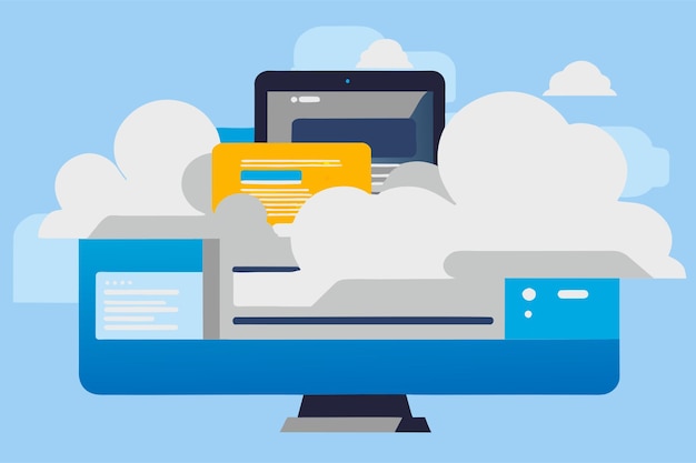learning management systems vector illustration