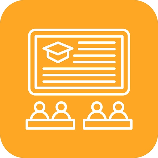 Lecture icon vector image Can be used for School