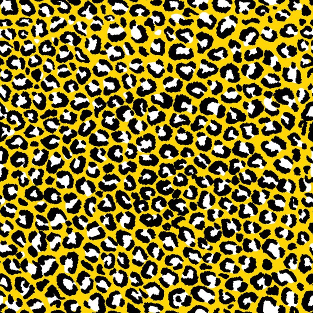 Leopard imitation seamless pattern vector illustration