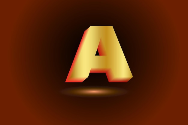 Letter A gradient logo design