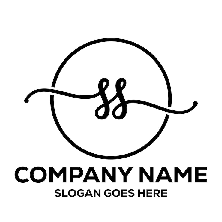 Vector letter ss logo or icon design vector image template