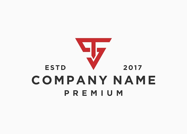 letter st shield logo design vector illustration template