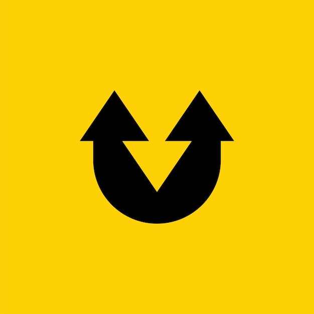 Letter U logo design template