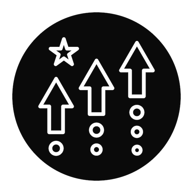 level up icon vector image can be used for game design