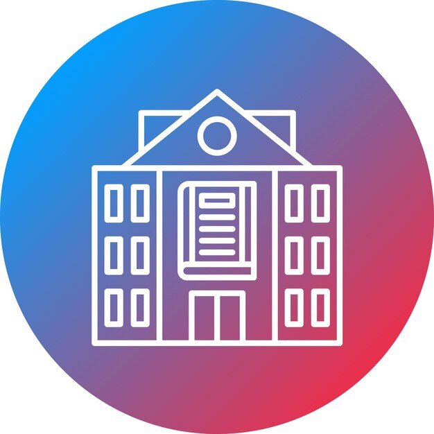 Library Building icon vector image Can be used for Library
