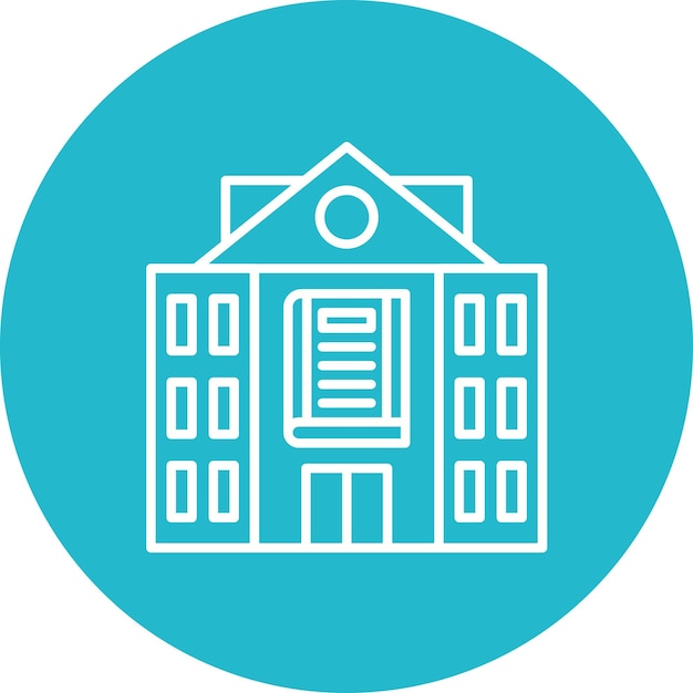 Library Building icon vector image Can be used for Library