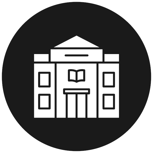 library building vector icon can be used for library iconset