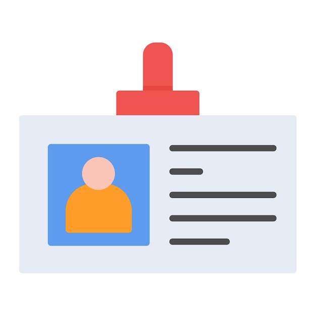 Library Card Vector Illustration
