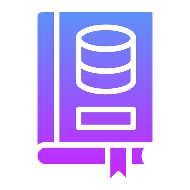 Library Database vector icon illustration of Library iconset