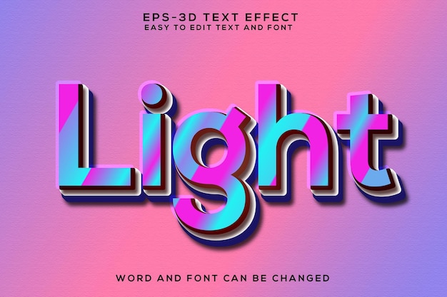 Light 3d colorful effect