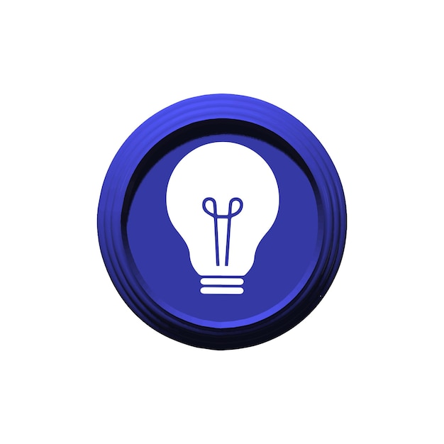 Light Bulb 3d Icon Vector Design Illustration