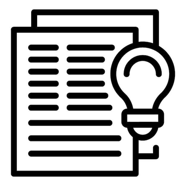 light bulb shining next to paper representing innovative idea generation