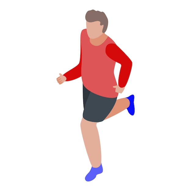 Light running icon Isometric of light running vector icon for web design isolated on white background