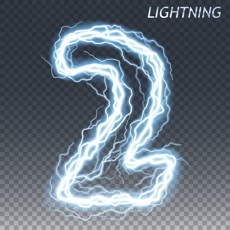 Vector lightning and electric number