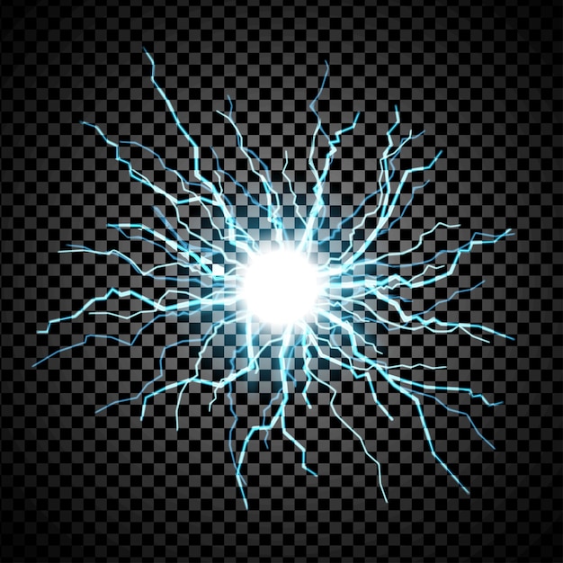 lightning flash on transparent background graphic concept for your design