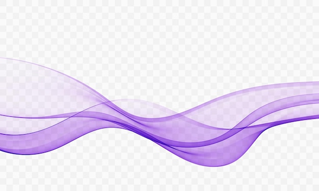 Lilac Wave An abstract smooth transparent wave design element