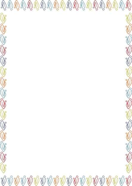 Line art simple plant frame Template with flourish decoration Blue plant branches elements
