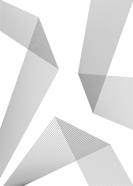 Line Design element many parallel lines poligonal form03