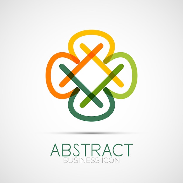 Line design loop logo