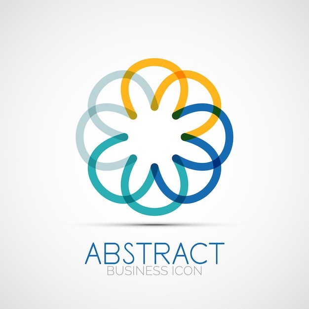 Line design loop logo