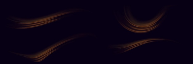 Line speed with light and trace movement Electric wavy path motion light effect
