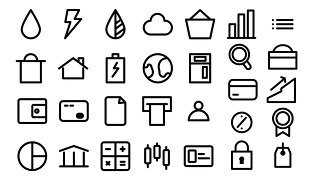 Line Vector Icon Monoline