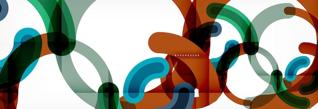 Linear design circle background