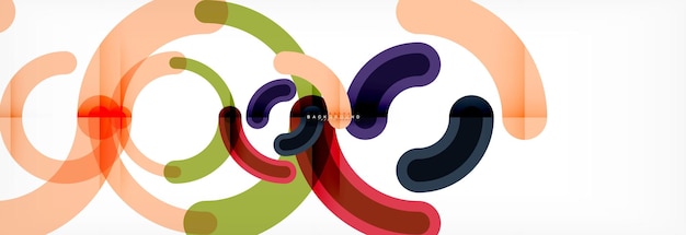 Linear design circle background