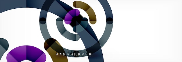 Linear design circle background