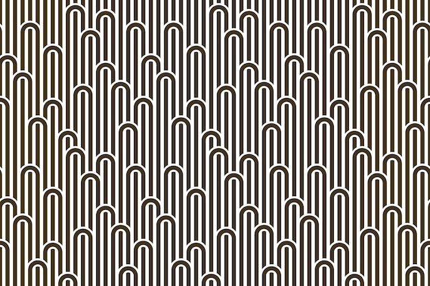 Linear seamless background with twisted lines vector abstract geometric pattern stripy weaving optical maze web network Black and white design