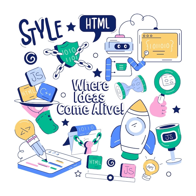 Linear Style Web Programming Icon