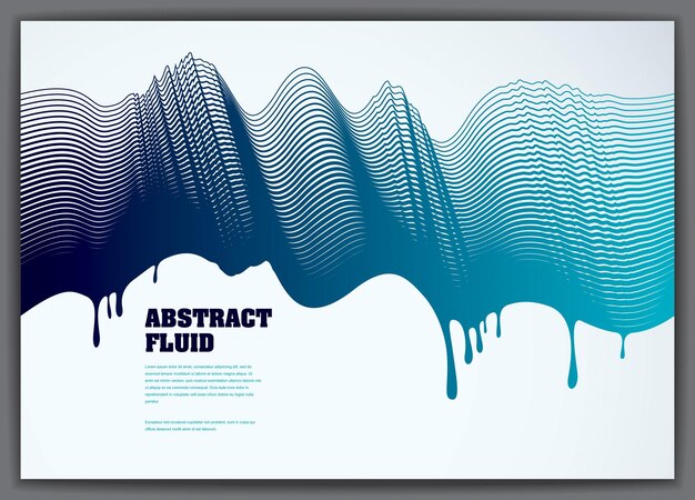 Lined vector wave background fluid flow. 3d dynamic stripes motion art. Lined texture, dynamic surface, curve lines, flow shape.