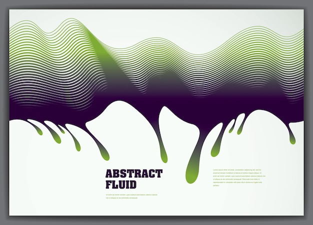 Lined vector wave background fluid flow. 3d dynamic stripes motion art. Lined texture, dynamic surface, curve lines, flow shape.