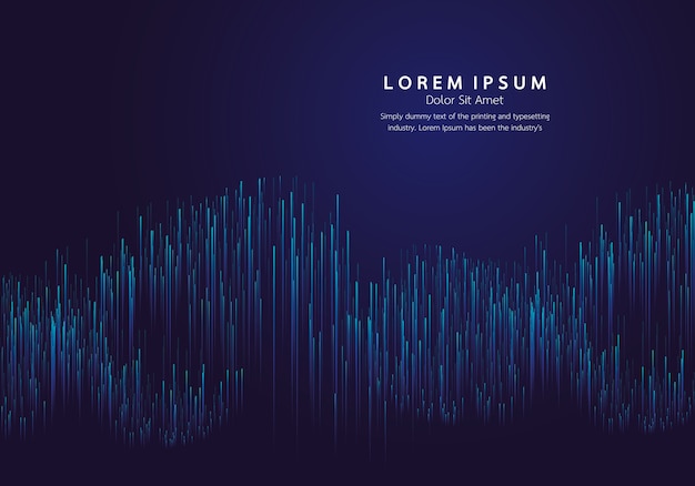 Lines composed of glowing backgrounds, abstract vector background