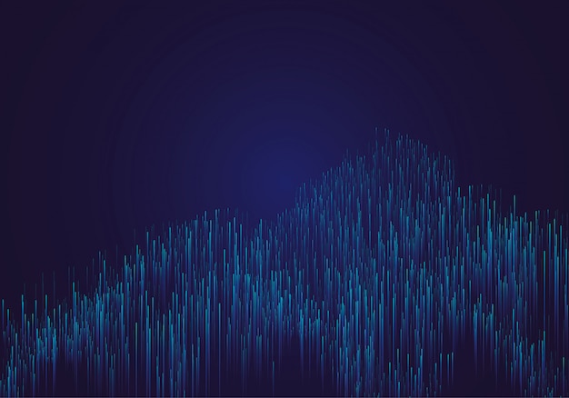Lines composed of glowing backgrounds