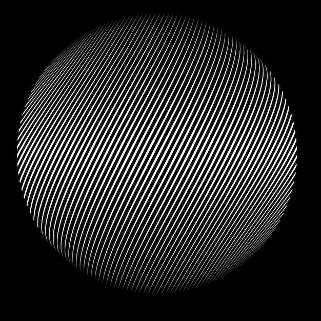 Lines constructed sphere .Vector  .Technology sphere Logo .