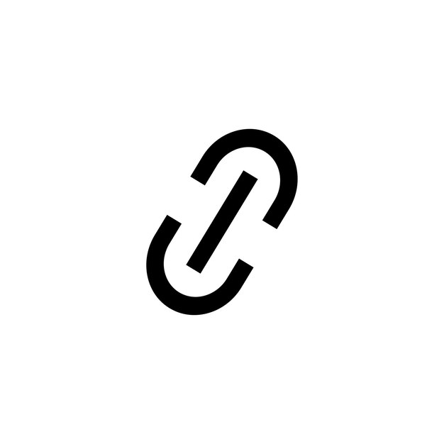 Link flat icon illustration vector
