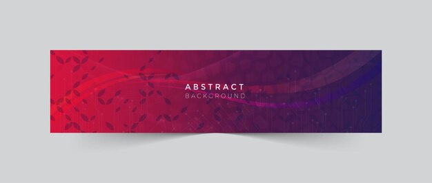 linkedin banner and social media timeline cover with gradient shape template design