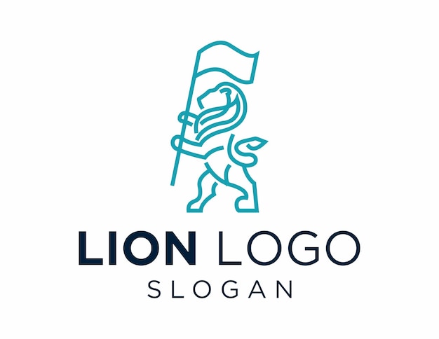 Lion Logo Design was created using the Corel Draw 2018 application with a white background