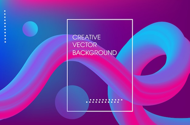 liquid abstract 3d poster background design