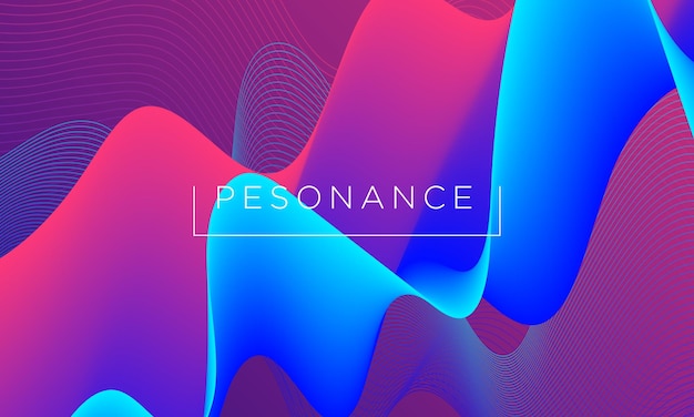 Liquid abstract wave background