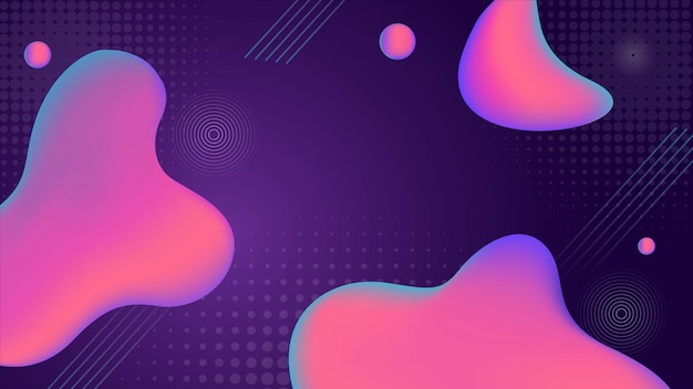 Liquid bright gradient abstract background. Vector illustration