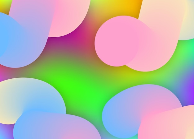 Liquid elements background with dynamic shapes and fluid