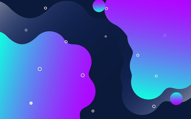 liquid shapes and forms blobs with gradient color